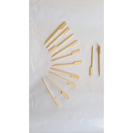 200 Pcs 3.5 Inch Bamboo Picks Paddles