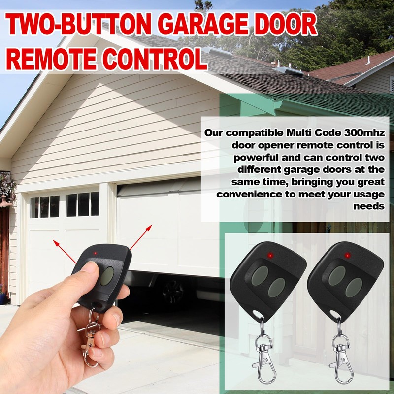 Kingdder 5 Pcs 10 Dip Switch Garage Door Remote Two