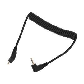Acouto Flash Sync Cable 2.5mm Male to Male Coiled Cord forEM Series DSLR Camera
