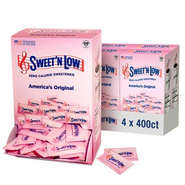 Sweet’N Low Zero-Calorie Sweetener | Contains Saccharin, Sugar Substitute, Keto, Vegan, Gluten-Free | Great for Cooking, Baking, Coffee, Tea, Hot/Cold Beverages | 400 Packets (4 Pack)