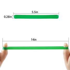 ZZJMCH 12 PCS Silicone Rubber Bands Planner Elastic Bands Elastic Rubber Wrapping Bands for Books, Art, Cooking, Wrapping, Exercise, Bag (5.5 Inch)