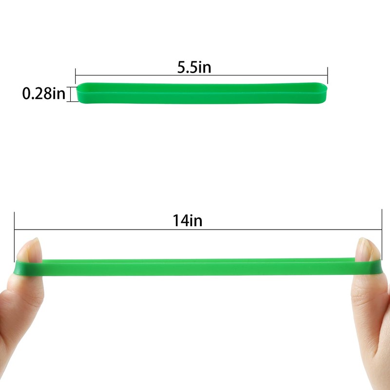 ZZJMCH 12 PCS Silicone Rubber Bands Planner Elastic Bands Elastic