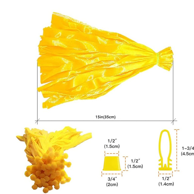 Fulanfudi 100pcs Seafood & Egg Hatching Mesh Produce Bags, Reusable