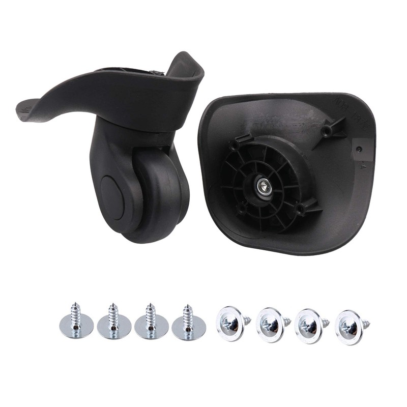 SHANOER 1 Pair Suitcase Wheels, Carry Box, Suitcase, Replacement, Screws,