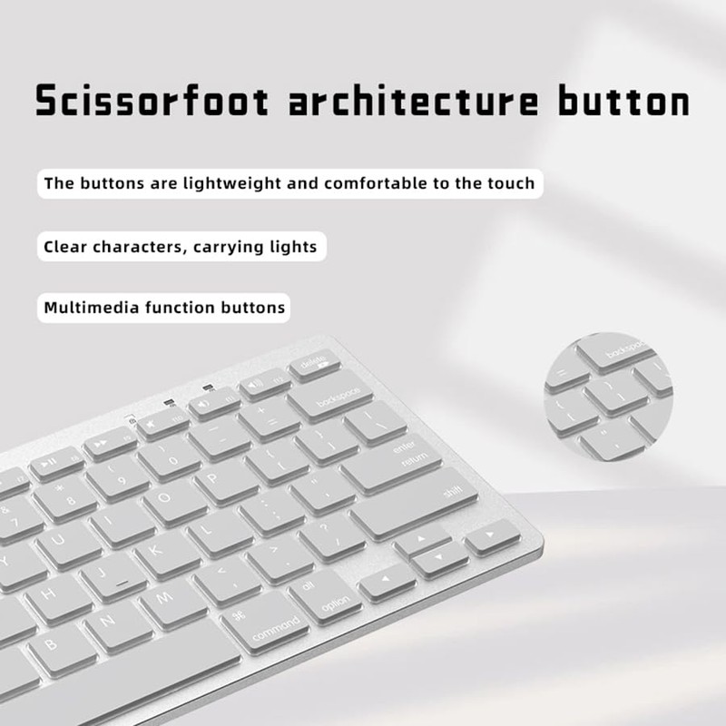 JOMAA 78 Keys Wired Backlit Silent Mini Keyboard - Multi-Function