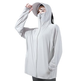 Almalls Women's Rash Guard, UPF 50+, 99.9% UV Protection, Cooling, Plain Hoodie, Long Sleeve, Breathable, Sweat Absorbent, Quick Drying, Sun Protection, Lightweight, 360° UV Protection, Body Cover