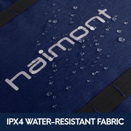 Haimont Roll Top Laptop Backpack Water Resistant Travel Casual Daypack Backpack for Outdoors Camping, Hiking, Unisex, 20L, Navy Blue