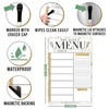 Weekly Meal Planner Dry Erase Board for Refrigerator - Marble