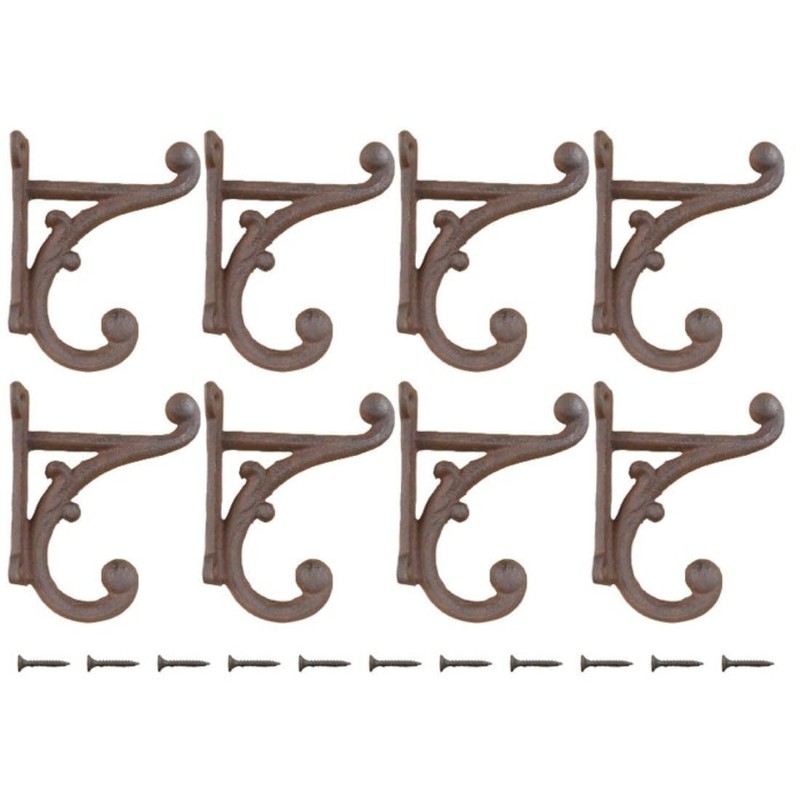 Midwest Craft House 8 Rustic Entryway Hooks Coat Hooks Wall