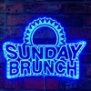 ADVPRO Sunday Brunch Breakfast Lunch RGB Dynamic Glam LED Sign