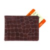 WooStyle Travel Pass Holder - Croc Pattern, Oyster Card Cover,