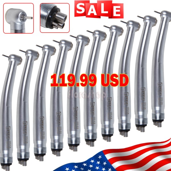 Unbranded 10PCS DENTAL High Speed Handpiece Push Button Turbine NSK
