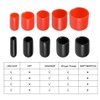 TA-VIGOR 100Pcs Rubber End Caps, 6mm ID Round Flexible Screw