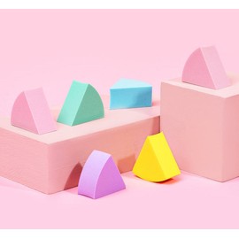 KIMCHI CHIC BEAUTY RAINBOW WEDGES - MAKEUP SPONGES, KIMCHI CHIC