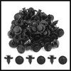 Hihaha 50 Pcs 8mm Plastic Push Type Rivet Retainer Fastener