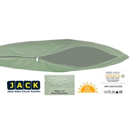 JACK Set of 2 Outdoor Cushion Covers, 45 x 45 cm, Waterproof Seat Cushion, Lounge Cushion, Garden Chair, Lotus Effect, Colour: Olive