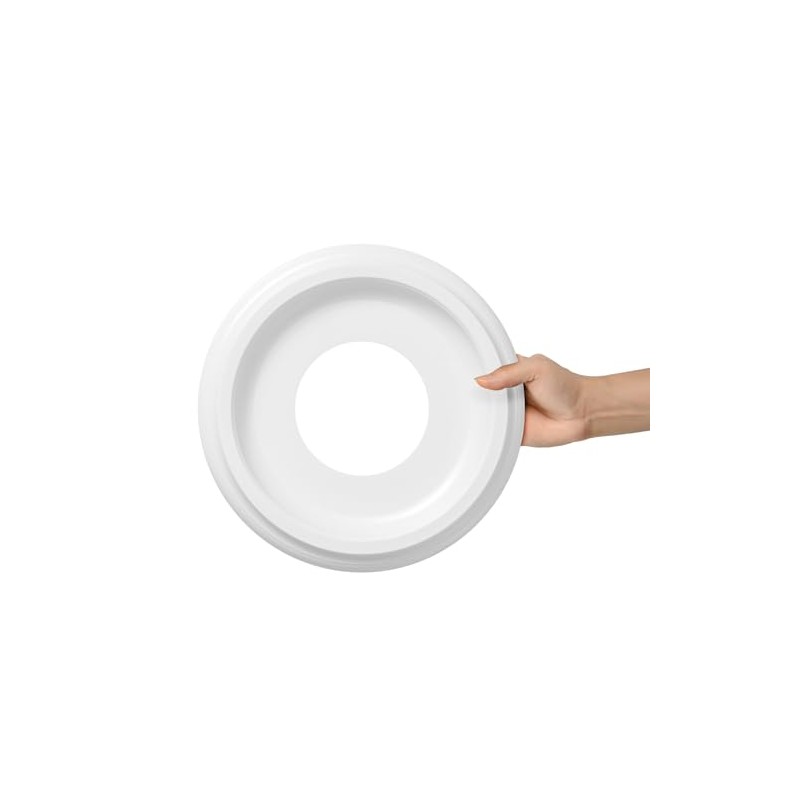 2Packs Molded Nylon Ceiling Medallion for Light Fixtures and Ceiling