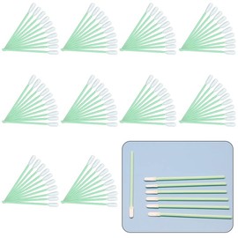 [KRGNPLE] Industrial Cotton Swabs, Sponge Sticks, Anti-Static Cotton Swabs, For Printers, Discs, Lenses (Size: 2.8 inches (71 mm), Round Head Type, 100 Pieces