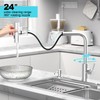 AVSIILE Waterfall Kitchen Faucets with Pull Down Sprayer & Soap