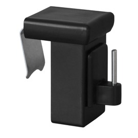 dekondo - 10 x Window Hooks Decorative Hooks Decorative Clip for Window Decoration White or Black - Clamping Range: 10-27 mm Universal, Hanger Window Decoration (Black)