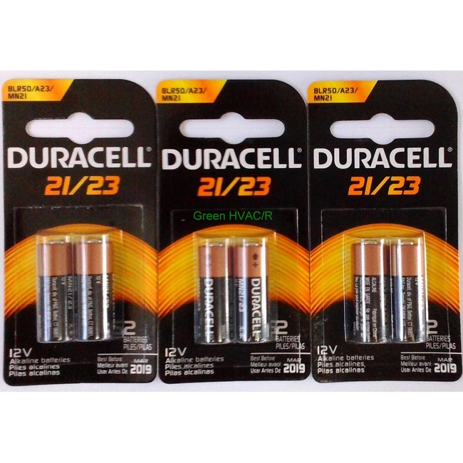 DURACELL MN21B2PK Non-rechargeable Battery, Alkaline, 12 V, Raised Positive and Flat Negative (10 pieces)