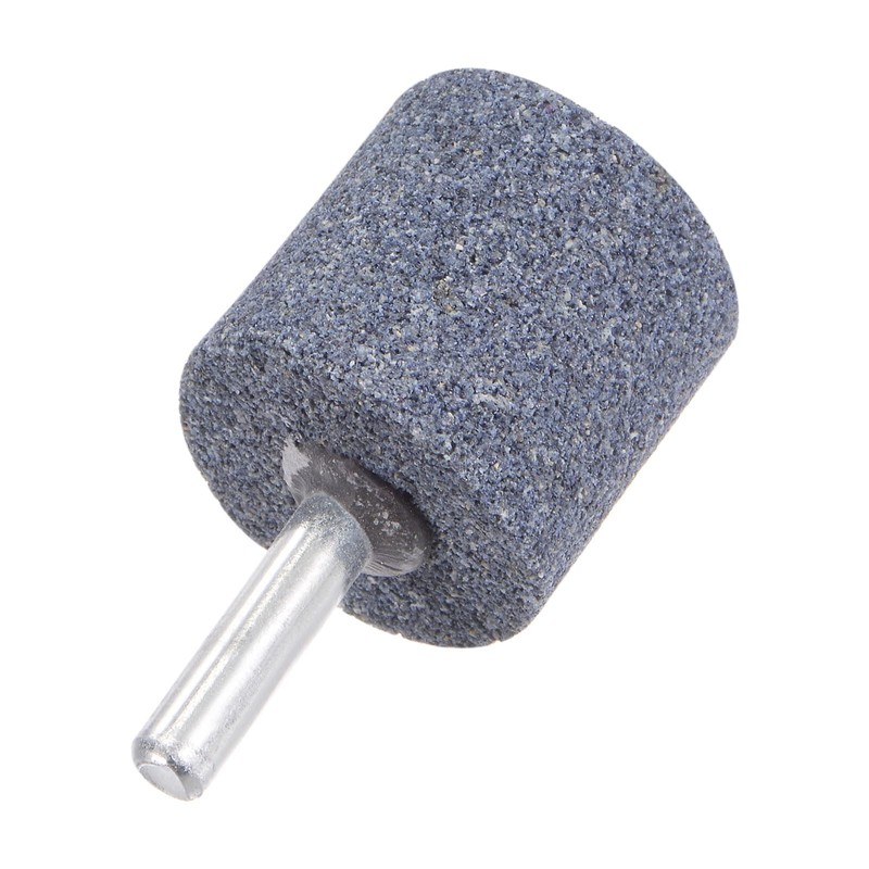 QUARKZMAN Grinding Mounted Stones 1/4" Shank 1.18" Diameter Cylindrical Corundum