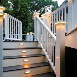TIMBERTECH DeckLites Stair Riser Light - White