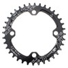 Chainring 36T 104BCD Mutte MTB Narrow Wide Chainring Single (Black,