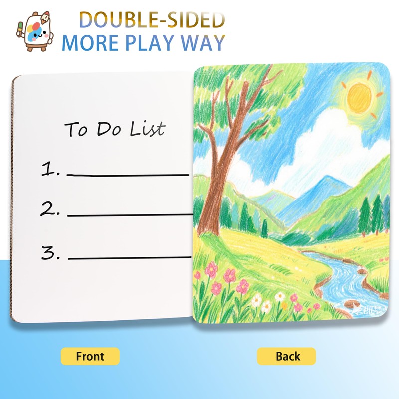 12"x9" Dry Erase Board for Home, Erasable Organization WhiteBoard with