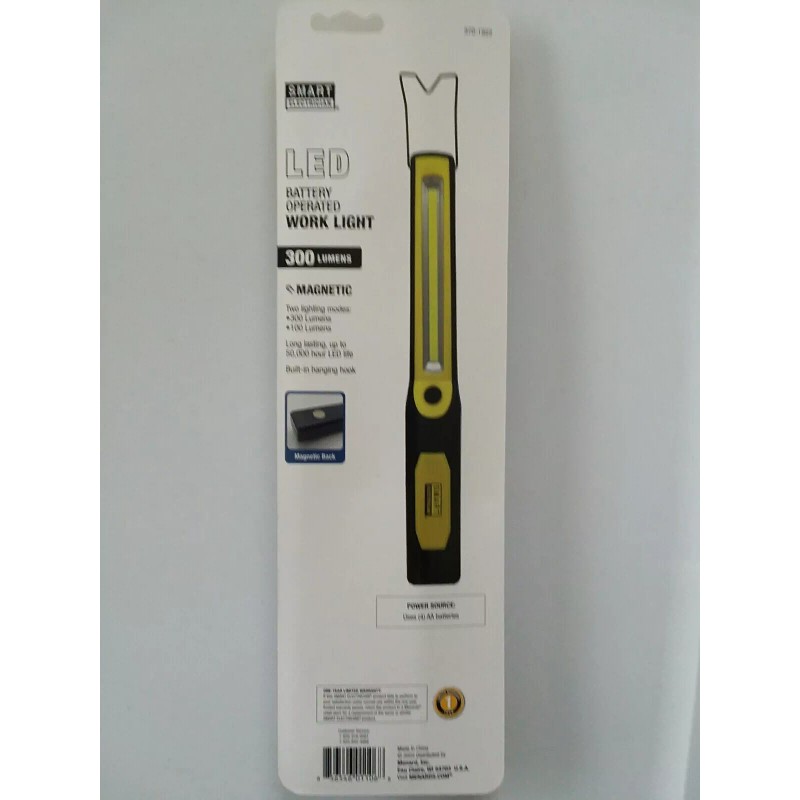 Smart Electrician 300 Lumen LED Battery Operated Handheld Work Light