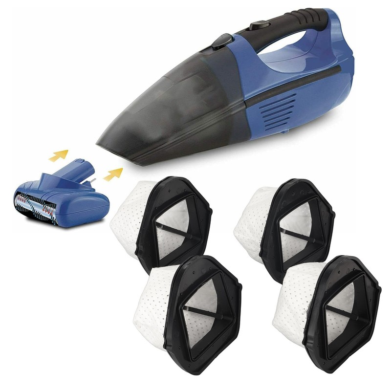 4pcs Handheld Vacuum Cleaner Filter High Strength Efficient Dust Cup