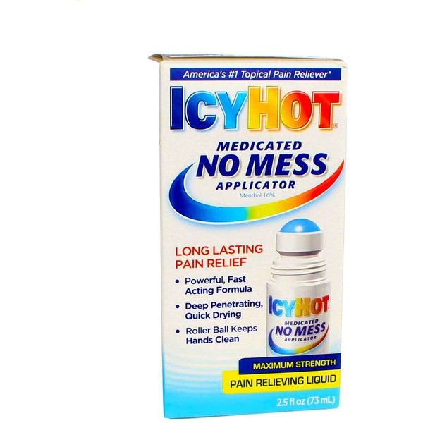 Icy Hot Maximum Strength Pain Relieving Gel Roll On - 2.5 oz, Pack of 3