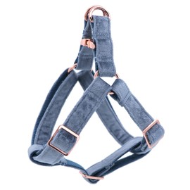 ARING PET Blue Dog Harness, Soft and Comfortable Velvet Dog Harness with Adjustable Heavy Duty Metal Buckle for Boy and Girl Dogs, X-Small