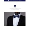 HISDERN Men's Bowtie, One-Touch Bowtie, with Chief, Adult, Weddings, Hook