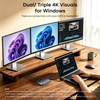UANTIN Laptop Docking Station 3 Monitors, 8-in-1 USB C Dock