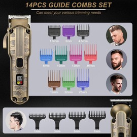 Scttomon Beard Trimmer Kit Hair Clipper Set Professional Electric Foil Shaver Razor for Men Haircutting Machine for Barber Clippers and Trimmers Grooming Kit Nose Body Hair Trimmer
