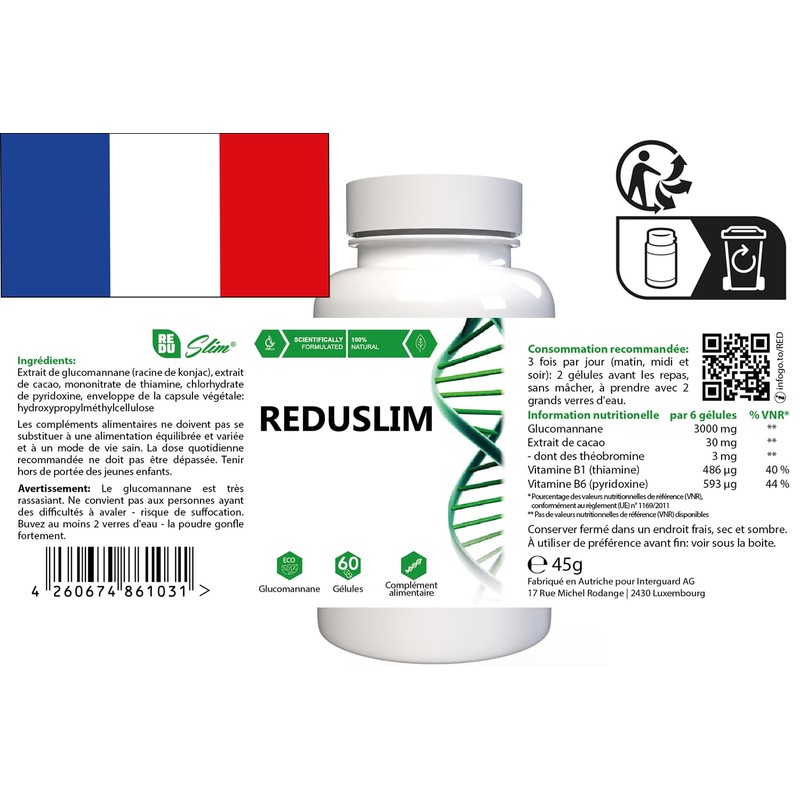Reduslim - 120 Capsules (2 x 60 Capsules), Pack of