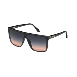 Quay - Sunglasses for Men & Women, Shield Lenses with UV Protection (Nightfall, Black)