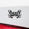 Size Matters with Antlers (Black) (Set of 2) Luxury Weatherproof