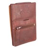 Leather Chest Bag Shoulder Bag Purse Security Wallet, red, Classic
