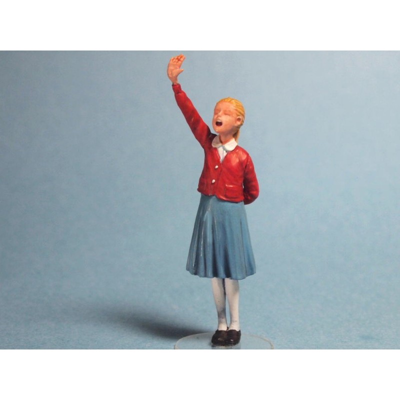 オーロラモデル 1/35ミリタリー WWII 民間人少女 ガレージキットフィギュア ML04