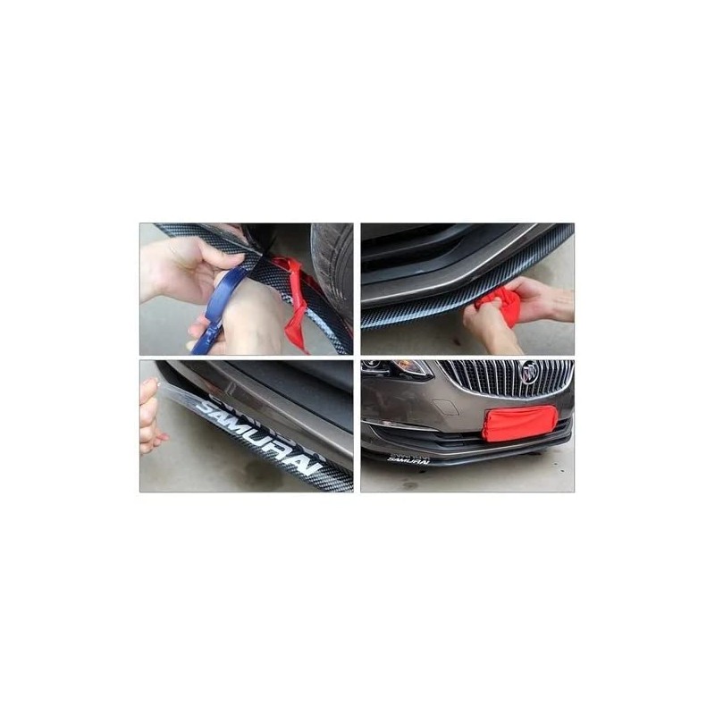Vmingo Lip Samurai Universal Facia Faldon Flexible Estribo Spoiler (Fibra