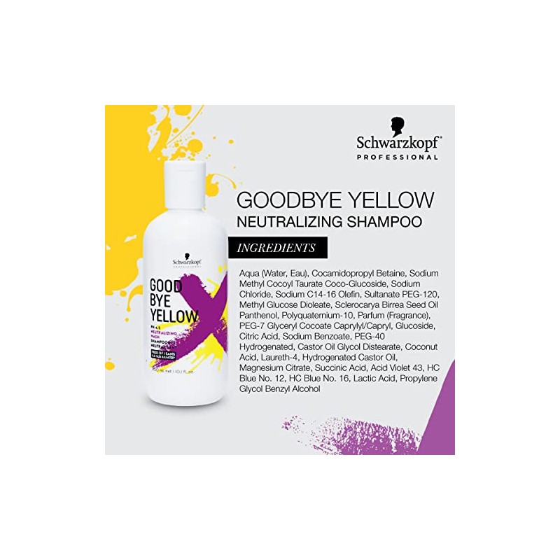 Goodbye Yellow by Schwarzkopf Shampoo 300ml