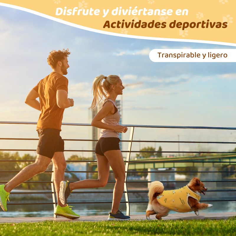 wishkit Chaleco para Perro, Playera de algodón Estampada para Perro,