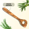 Hansi Risotto Spoon Point with Hole Olive Wood