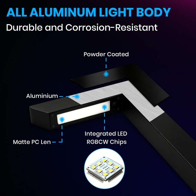 ZestPatio Plug in Outdoor RGB Landscape Pathway Lights Kit with