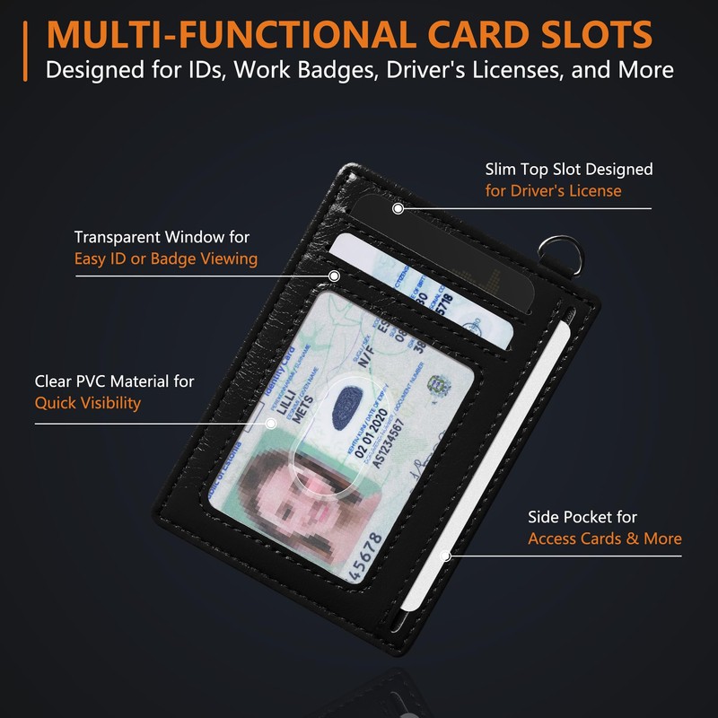 Mayski Slim Minimalist Wallet, Front Pocket Wallets, RFID Blocking, Credit