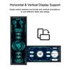 wisecoco 7.84 Inch Mini Monitor One-Cable Connection(No HDMI Needed) HD