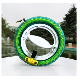 Touch the sky Kite Round Wire Wheel, Outdoor Kite Accessories, Wheel Diameter 14 cm, Line Length 80 m. Perfect Structural, Easy to Grasp and Control The Kite Flight, Suitable for Beginners (Green)