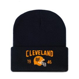 City Classic Team Year Football Embroidered Beanie for Men Women Football Color Style Beanie Dad Hat for Football Fans Gifts